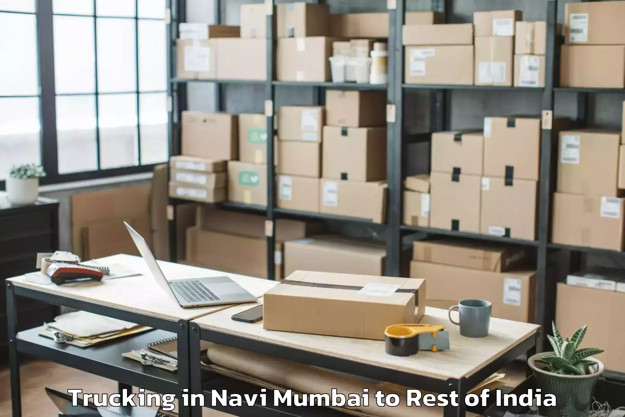 Hassle-Free Navi Mumbai to Thanamandi Trucking